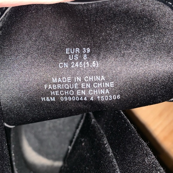 H & M Pleather boots size 8 - Picture 4 of 5